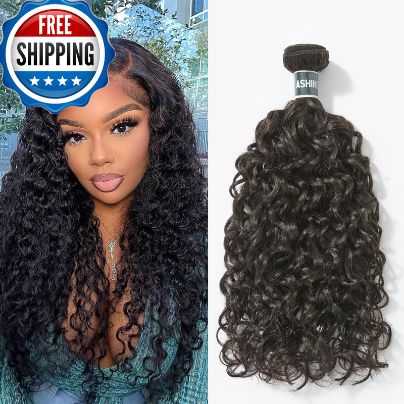 Ashine Human Hair Bundle Deep Curly Water Wave Unprocessed Cambodian Raw Hair