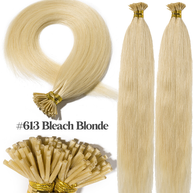 CLEARANCE I Tip Stick Blonde Russian Remy Human Hair Extensions Full Head 200g