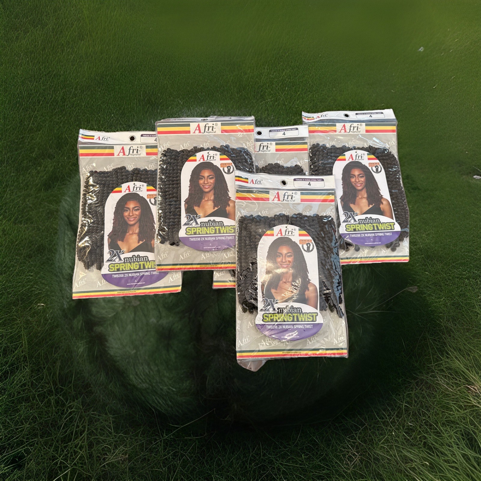 African Naptural Nubian Spring Crochet Loop Color 4, Hair. 5-packs. New Packs