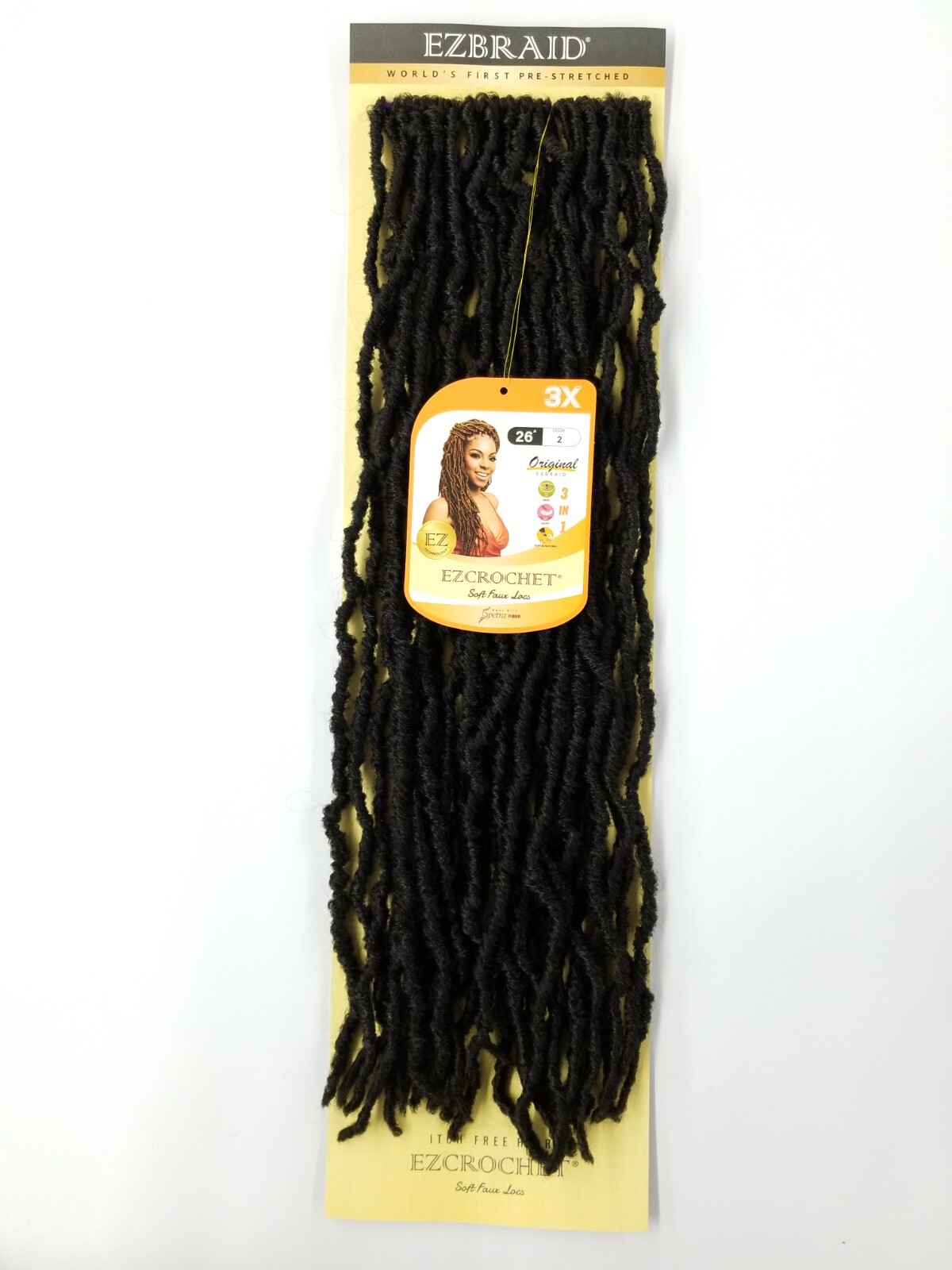 I&I Hair Innocence EZCROCHET 3X Faux Locs Crochet Braiding Hair Spectra 26″