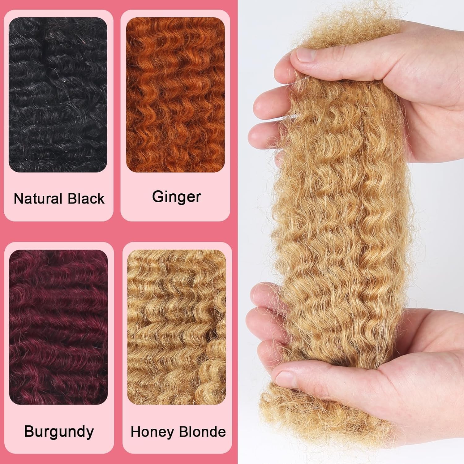 Afrodiva Afro Kinkys Bulk Human Hair For Dreadlocks Kinky Curly For Loc