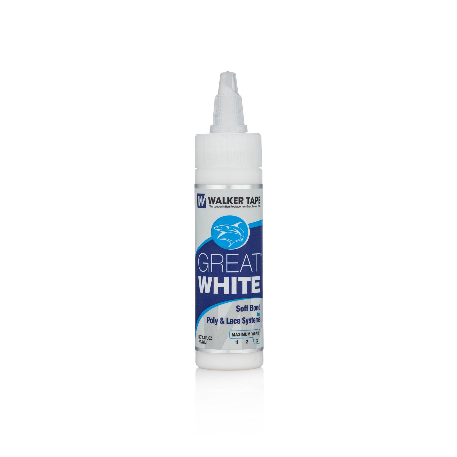 Great White Waterproof Glue Lace Wig Toupee Hairpiece Adhesive 1.4 oz By Walker