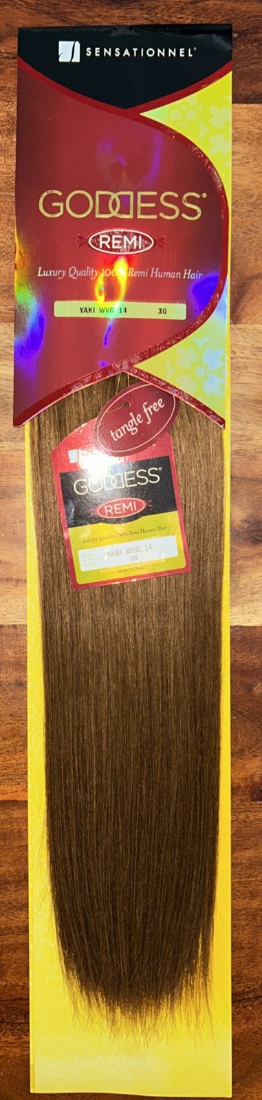 100% Human Goddess Hair Extensions. 14”inch. Color #30. 1 Pack For $55