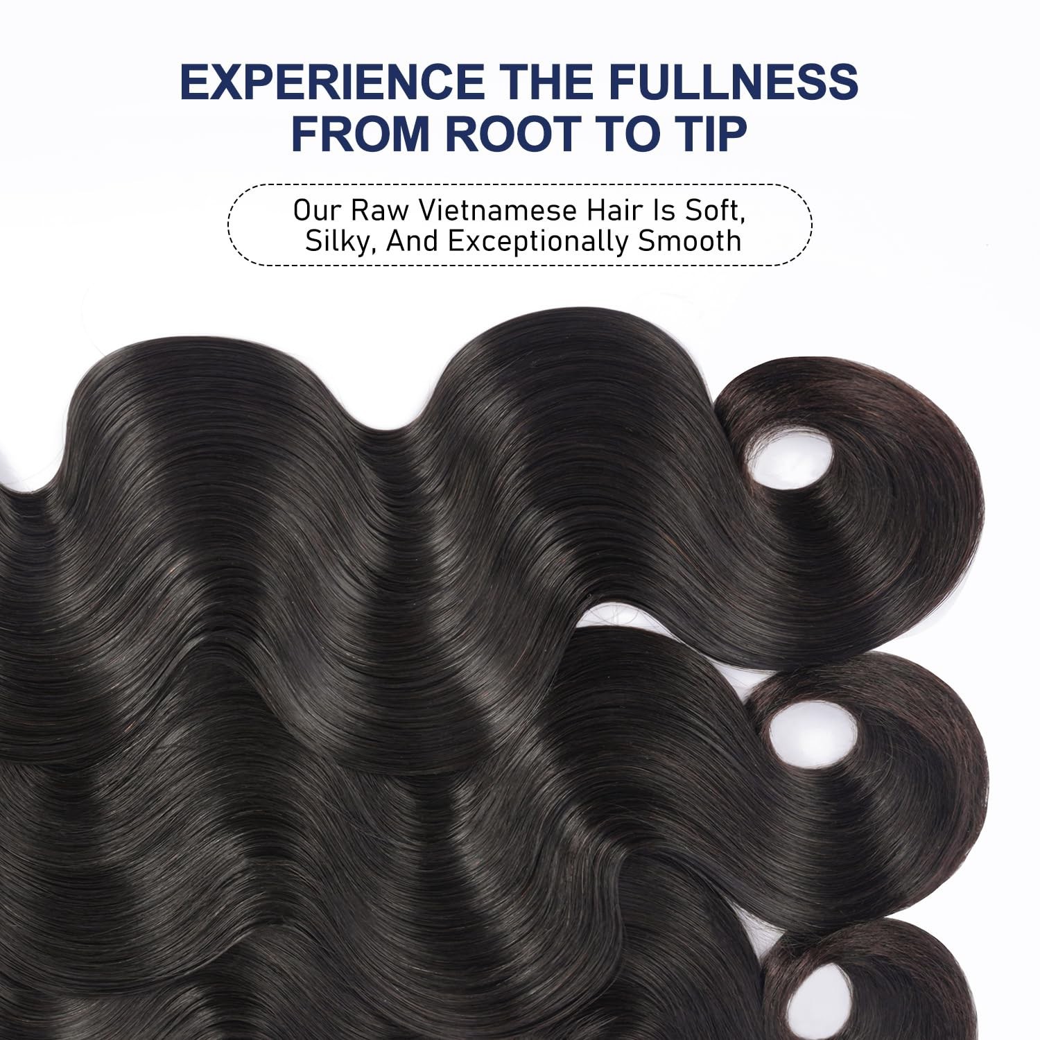 Raw Human Hair Body Wave Bundles 16-20 Inches, Bleachable, No Shedding, Silky So