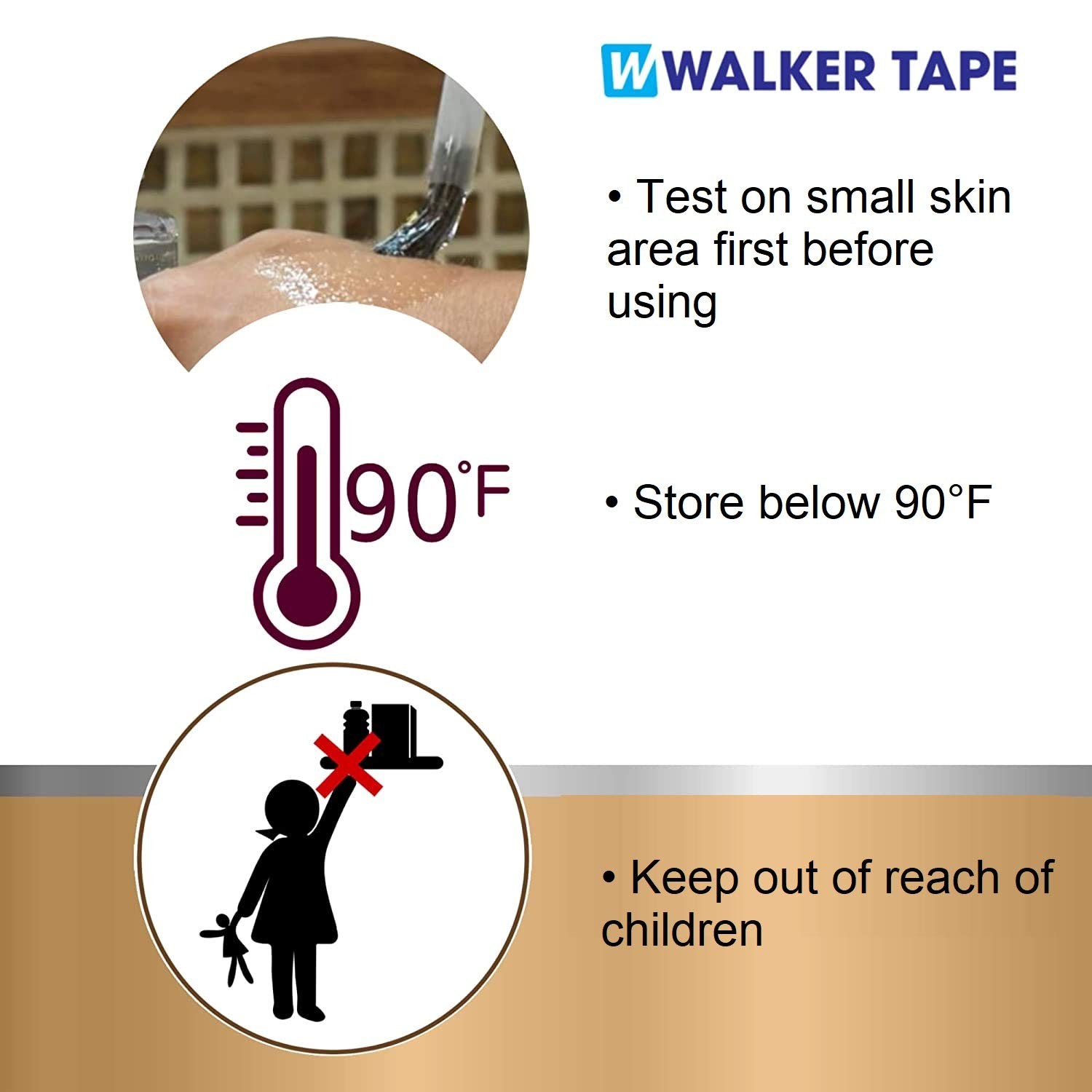 Walker Tape Ultra Hold Hair System Adhesive 3.4Oz W/Wig Glue Brush Applicator