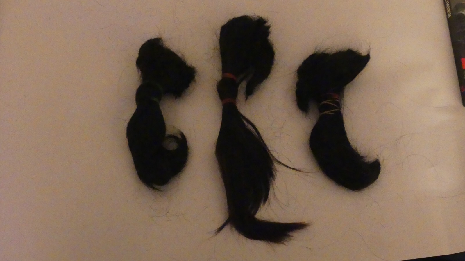 Human Hair Ponytail Bundle of 3 Black Straight Fresh Cut Philippines