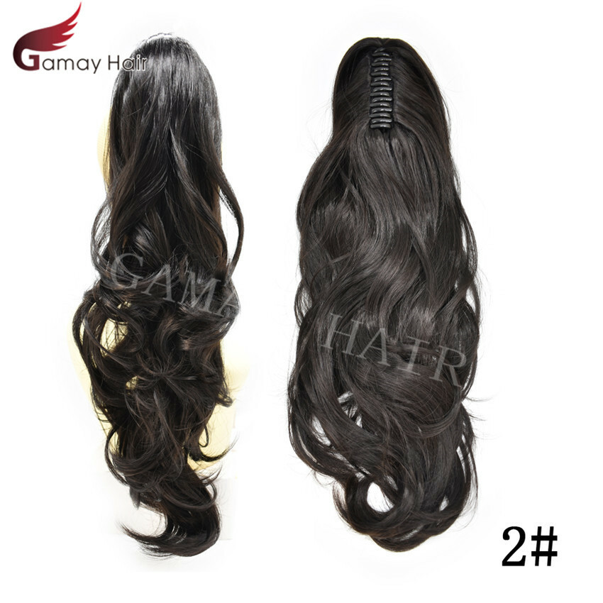 Claw Clip in Ponytail Extension Wavy Long Hair Piece Pony Tail 22″ Real As Human