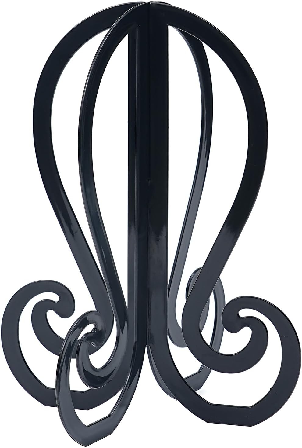 Plastic 3PCS Wig Stand Black Wig Head Stand Easy to Assemble Wig Stand