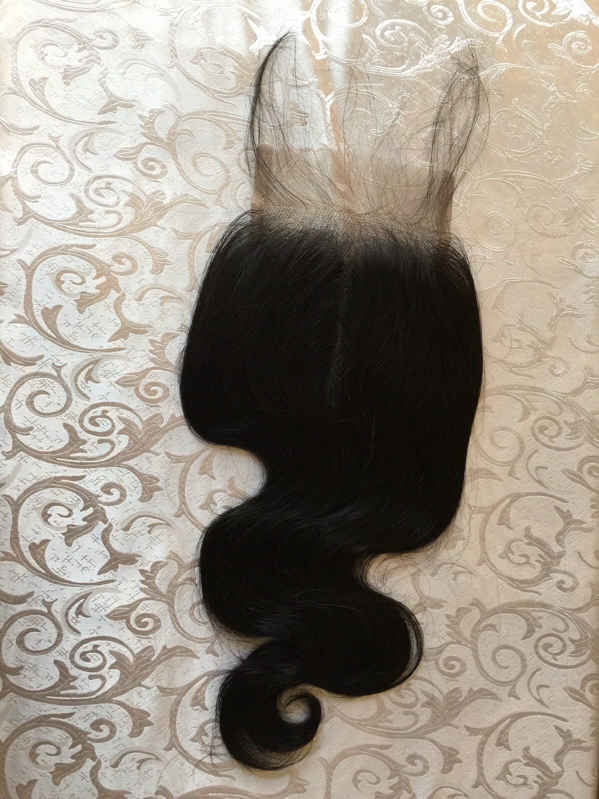Brazilian Raw Hair 4×4 Closure Body Wave 14Inches 1B