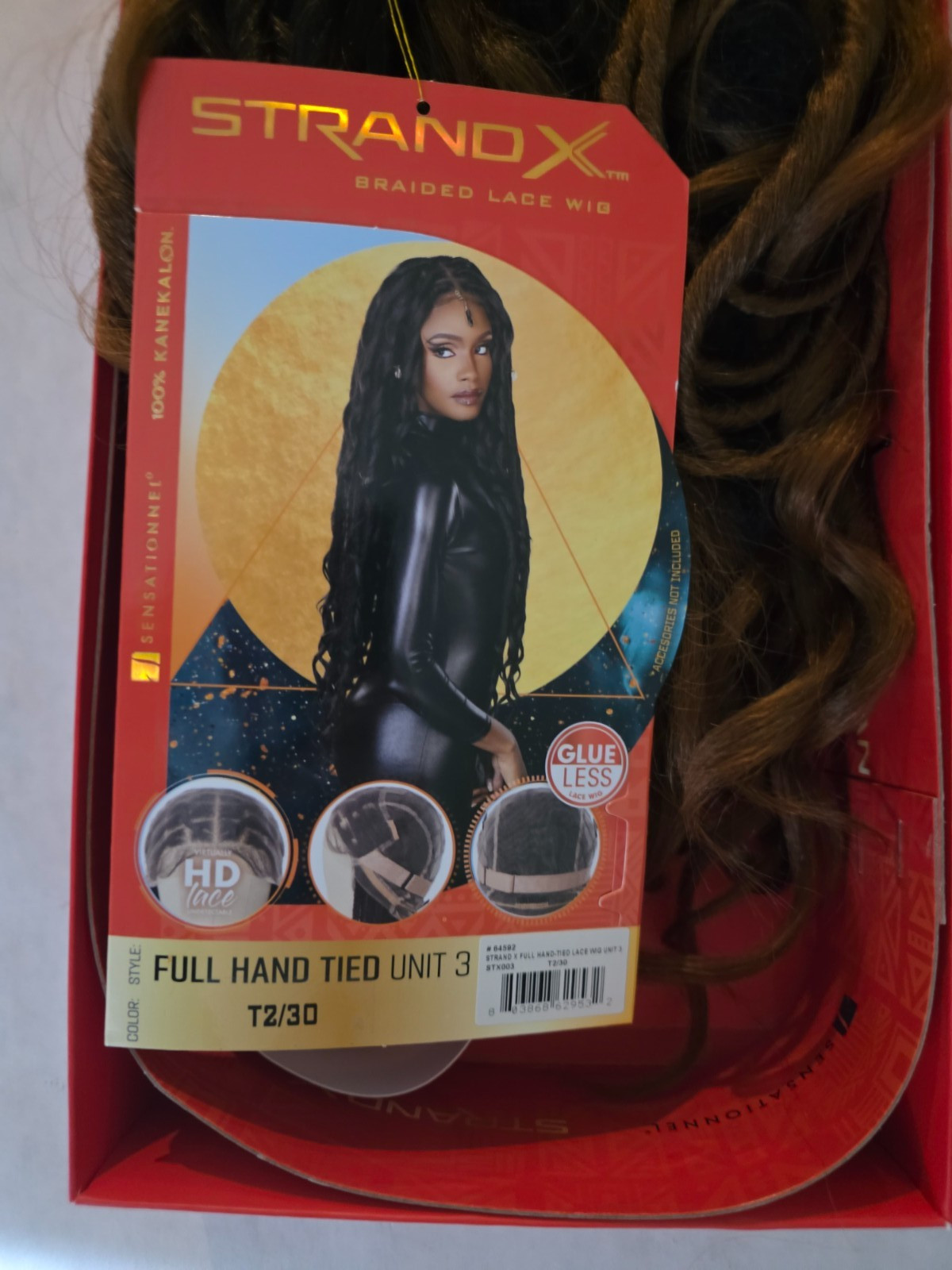 Sensationnel Strand X Glueless HD Full Lace Hand-Tied Braided Wig – UNIT 3 T2/30