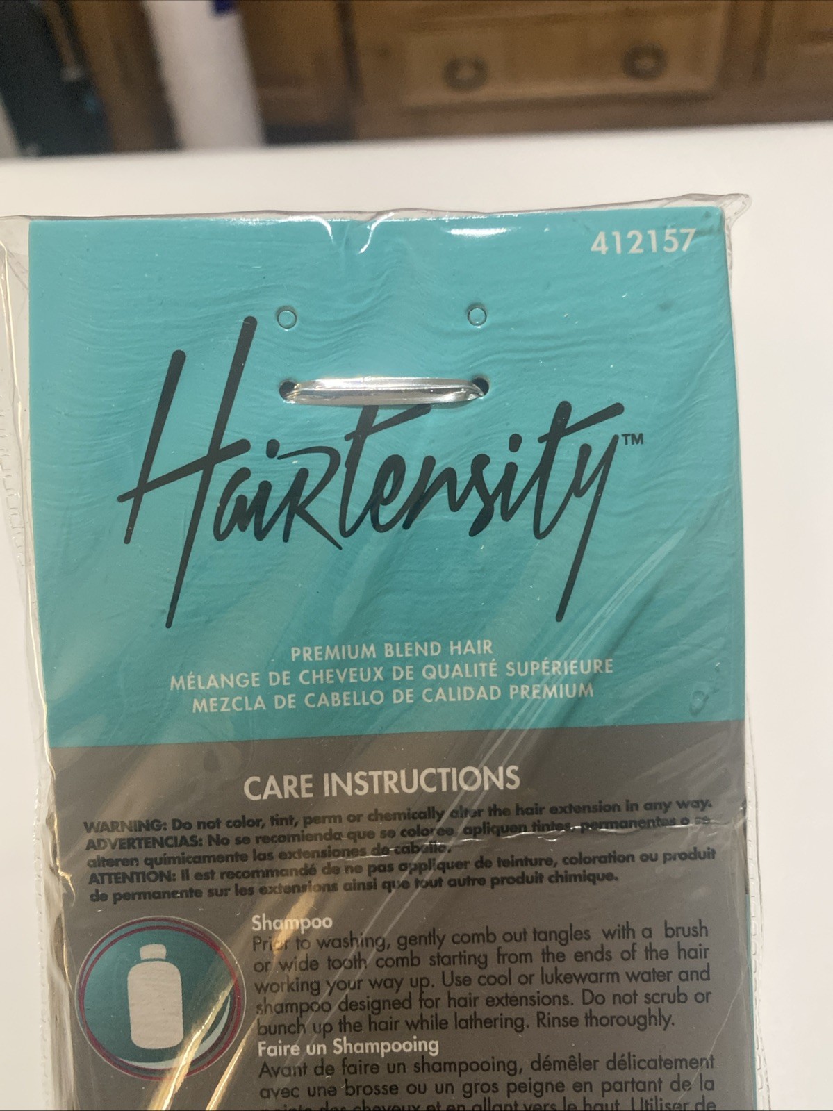 Hairtensity 14” Premium Blend Hair Extension Blonde Sealed Package 412157