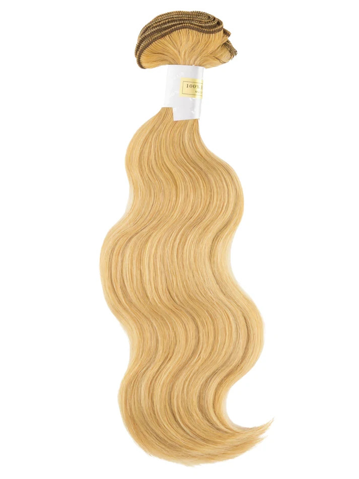 Bohyme European Body Wave Machine-Tied Weft Remy Human Hair 18″ Color D22/27