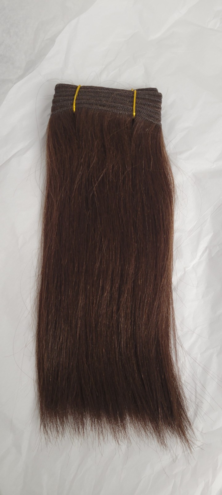 12″ Silky Straight Remy 100% Human Hair Weave extension #4 Light Brown