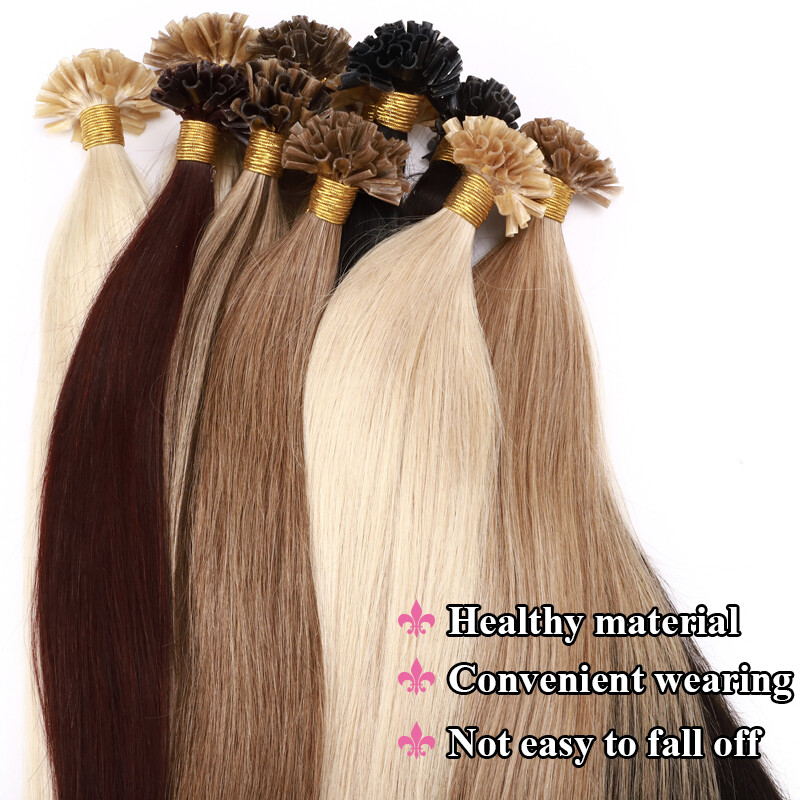 US CLEARANCE Pre Bonded Keratin THICK Nail U Tip Human REAL Hair Extensions 400S