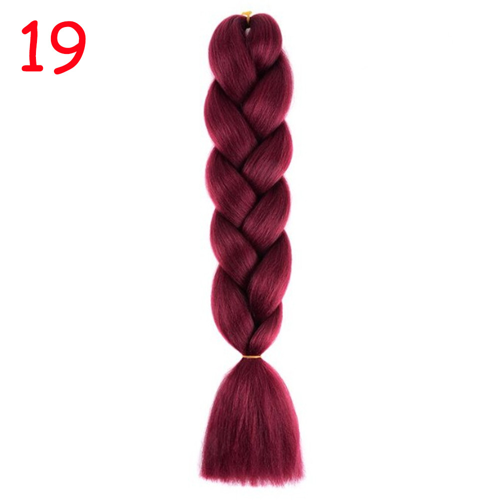 Jumbo Braiding Hair Synthetic Ombre Kanekalon Braids 24” Crochet Extensions