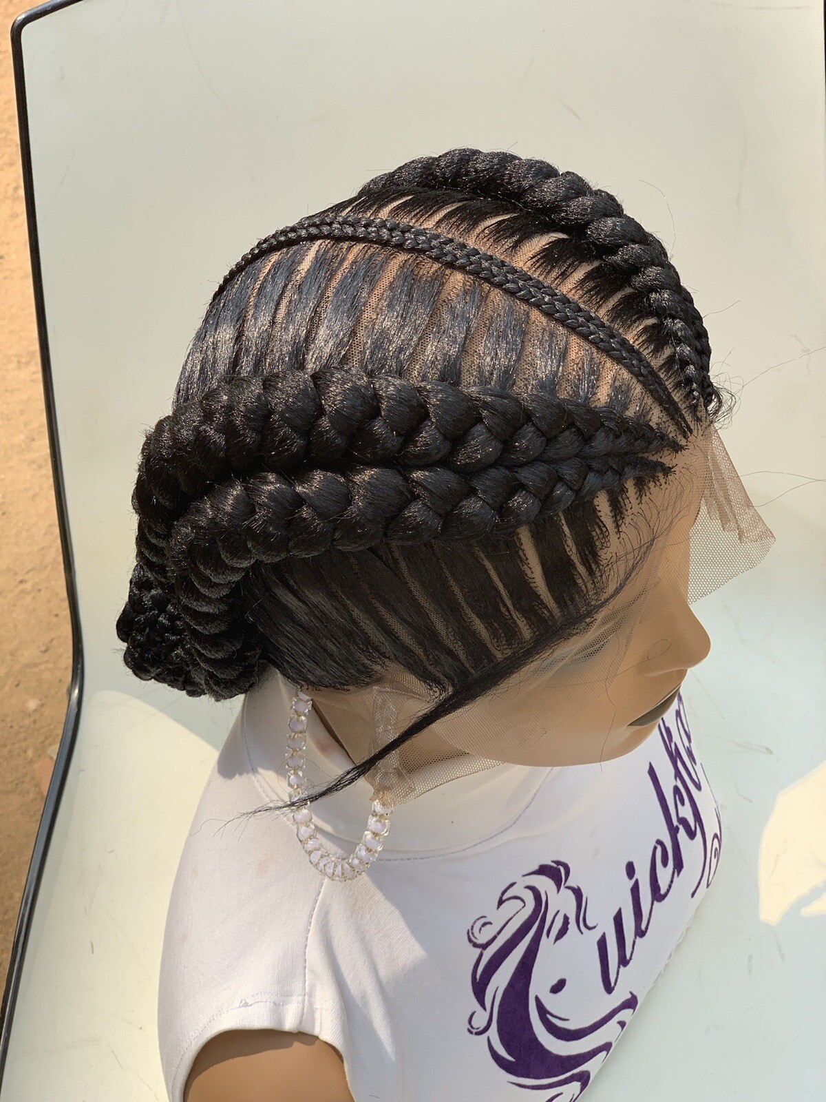 French braids Braided wig,Knotless Box Braids,Frontal braid wig,Braid wig,Stitch