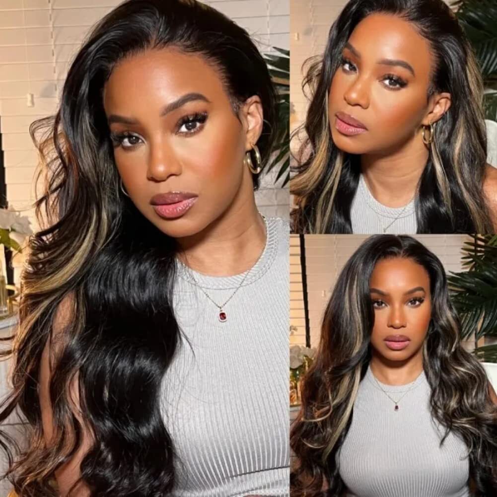 UNice Cambodian Bye Bye Knots Glueless Body Wave Blonde Pre Cut Lace Front Wigs