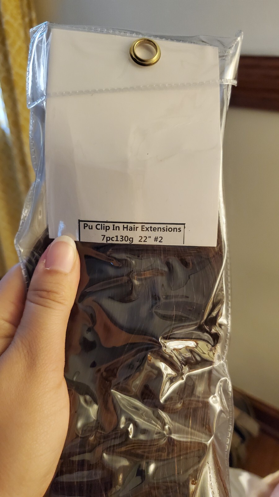 9A Remy Dark Brown Human Hair Extension. 22in 150g 7pcs