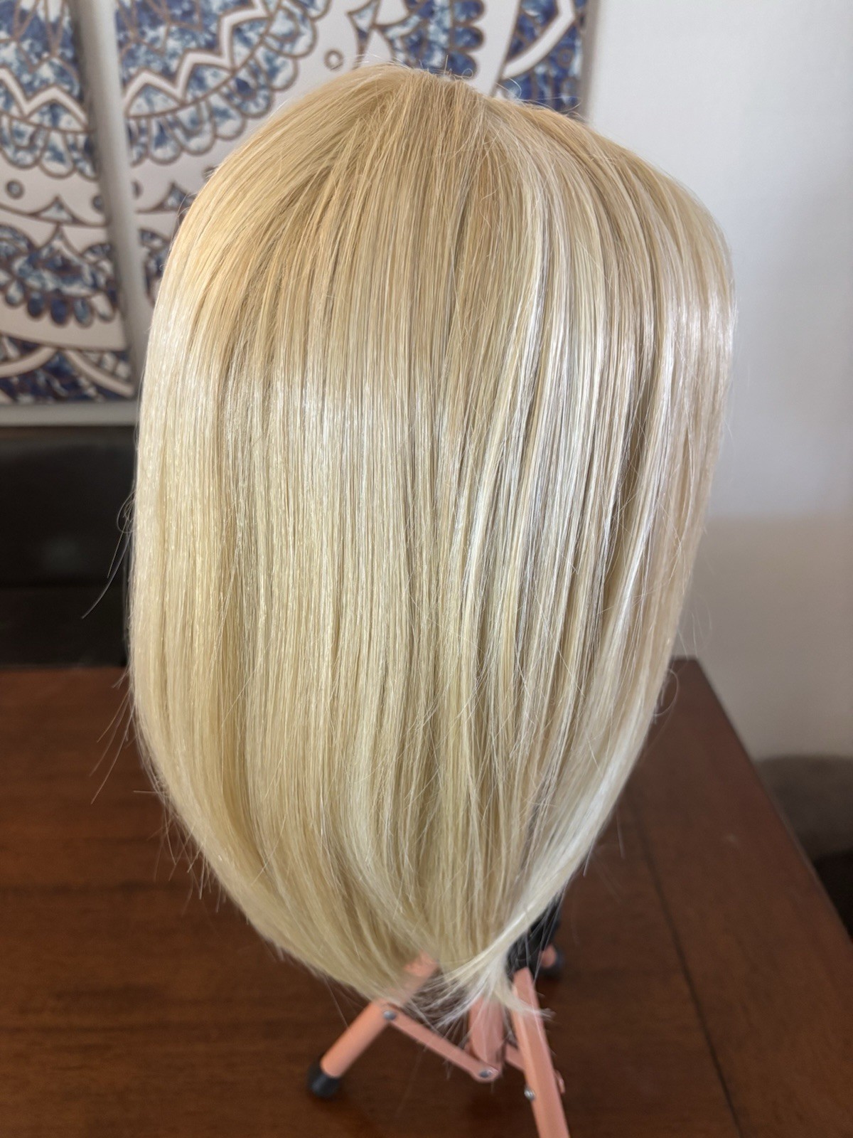 Luxury Free Part Estetica Synthetic Heat Safe, Non-Rooted Blonde Mix Wig NEW