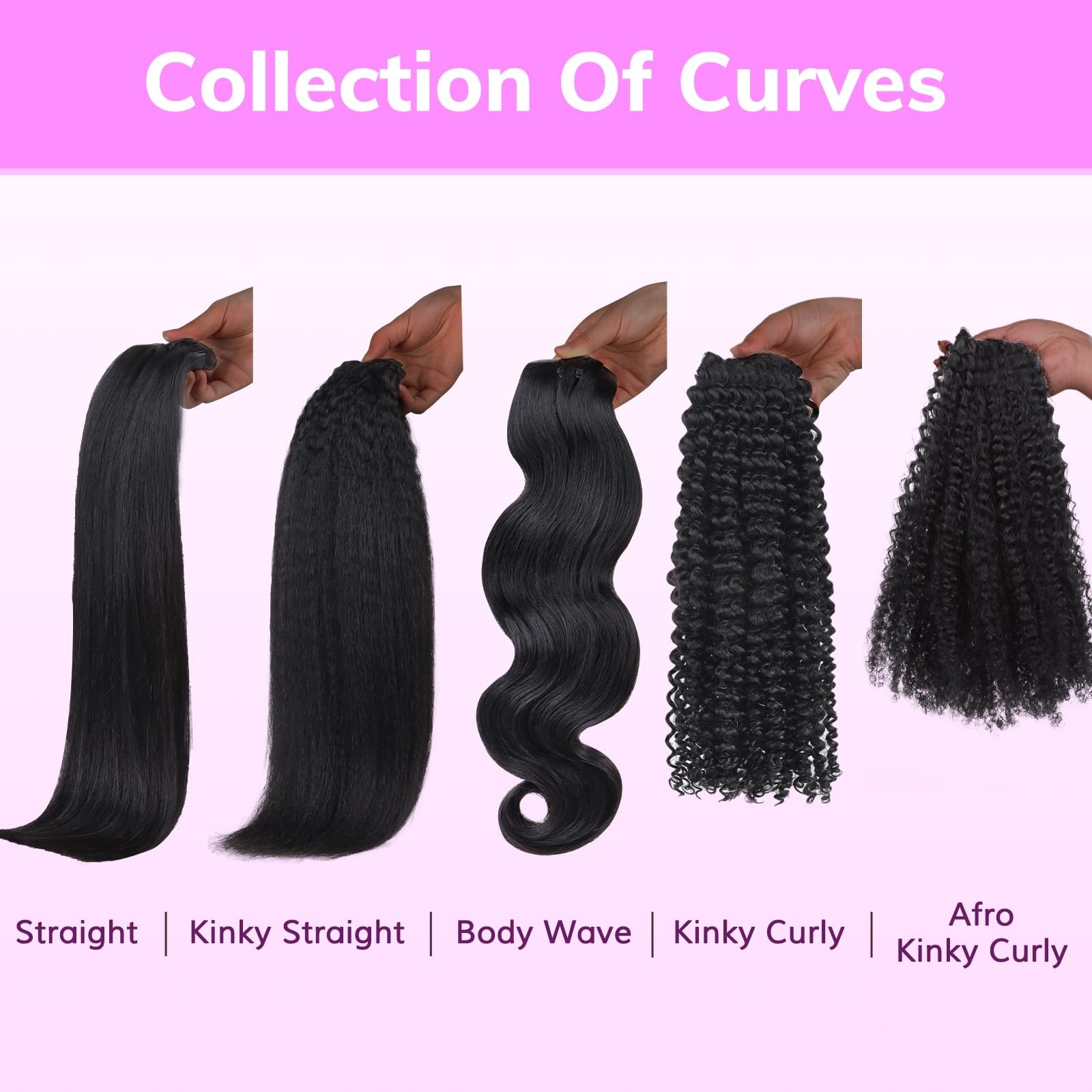IDN BEAUTY Seamless Clip In Human Hair Extensions, Straight 12 Inch 80g 7pc