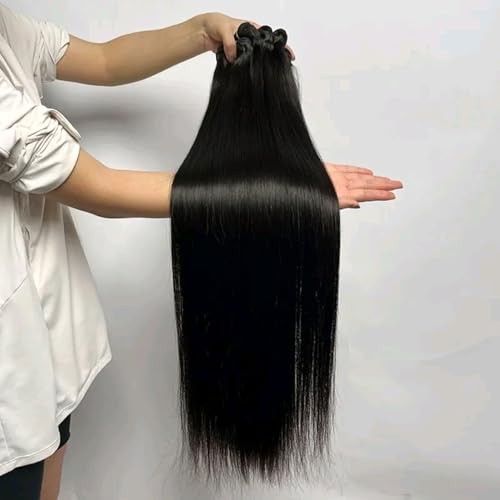 yuccy 100g/Bundle Raw Human Hair Bundles, 16a Raw Indian Hair, 100% Unprocessed