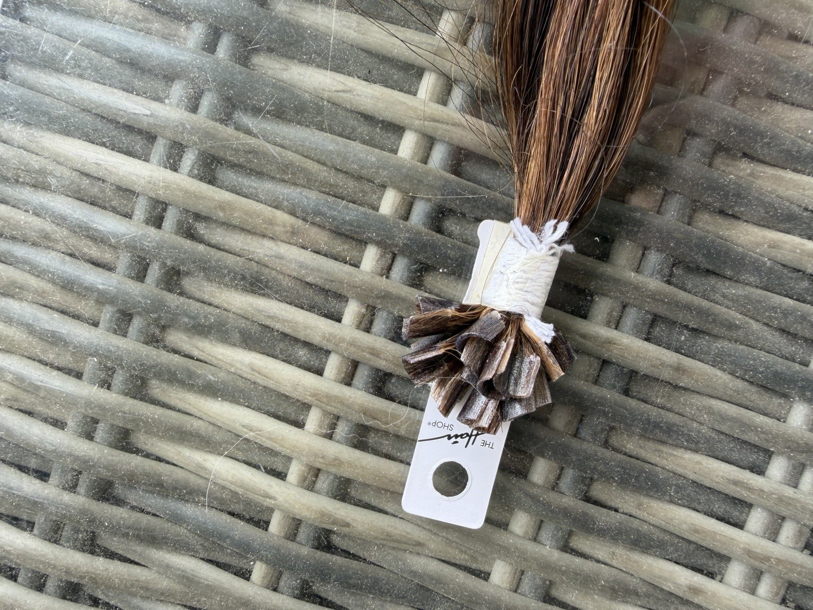 The Hair Shop I-Tip Human Hair Extensions 22in Dark Brown Body Wave Wavy