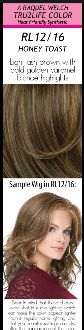BIG SPENDER Wig by RAQUEL WELCH *HONEY TOAST* Tru2Life, Mono Top + Lace Front