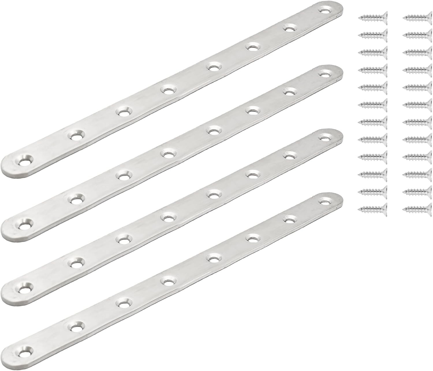 11.5 Inch Stainless Steel Straight Brace, Flat Straight Support, Repair Fixed Br