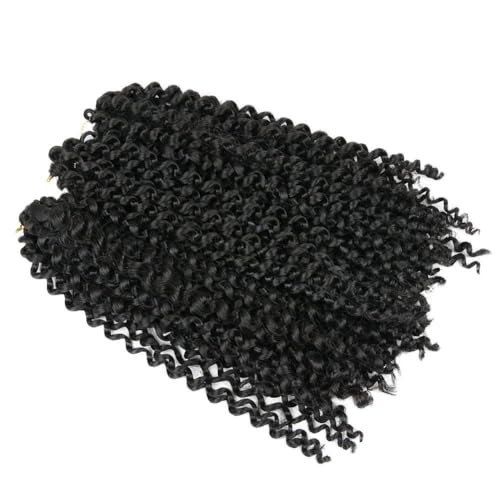 Pure Color Afro kinky Curly Braiding Hair Extensions Jerry 10 Inch-3 Packs 1B