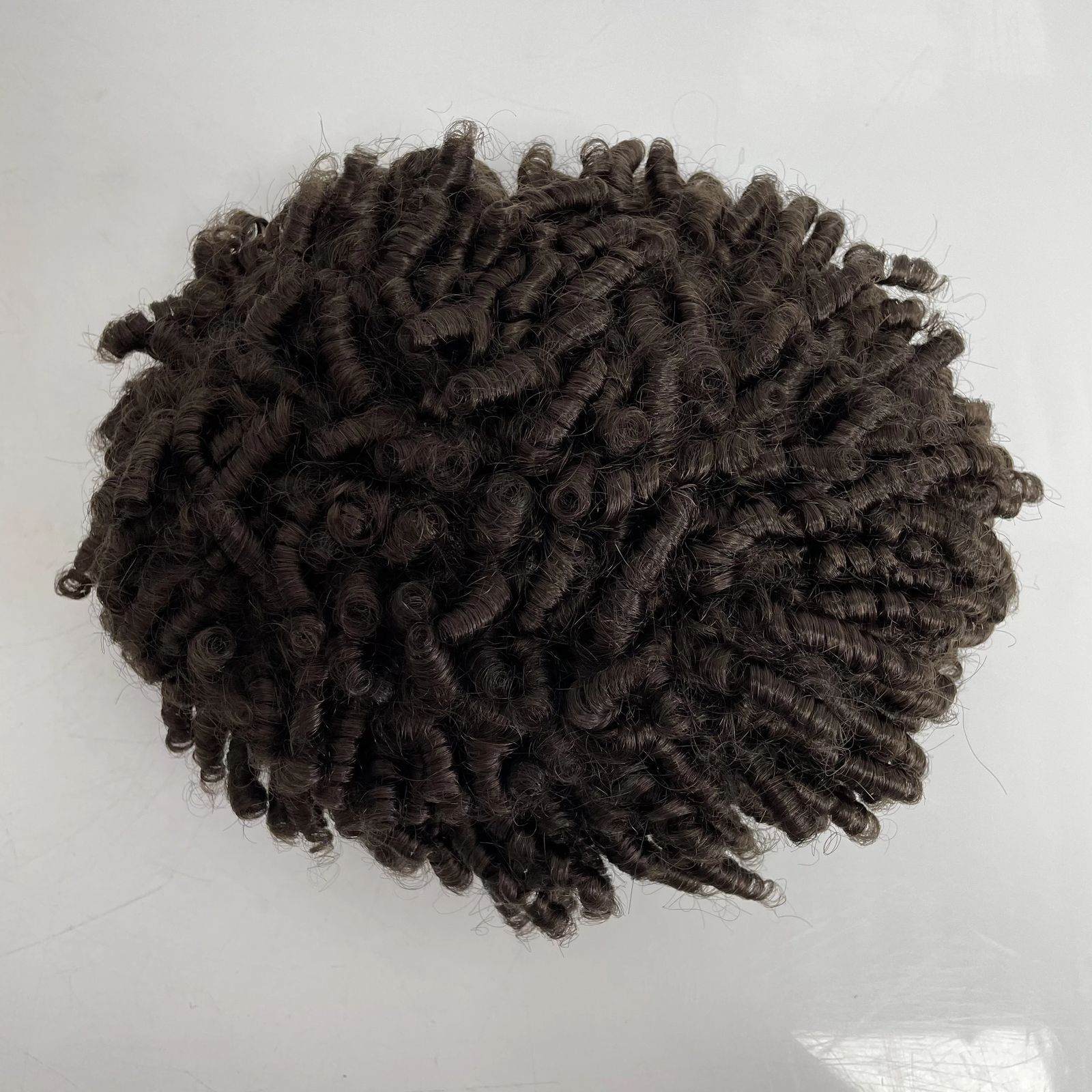 15mm Curl Twist Dreadlocks AUS Toupee for Black Men