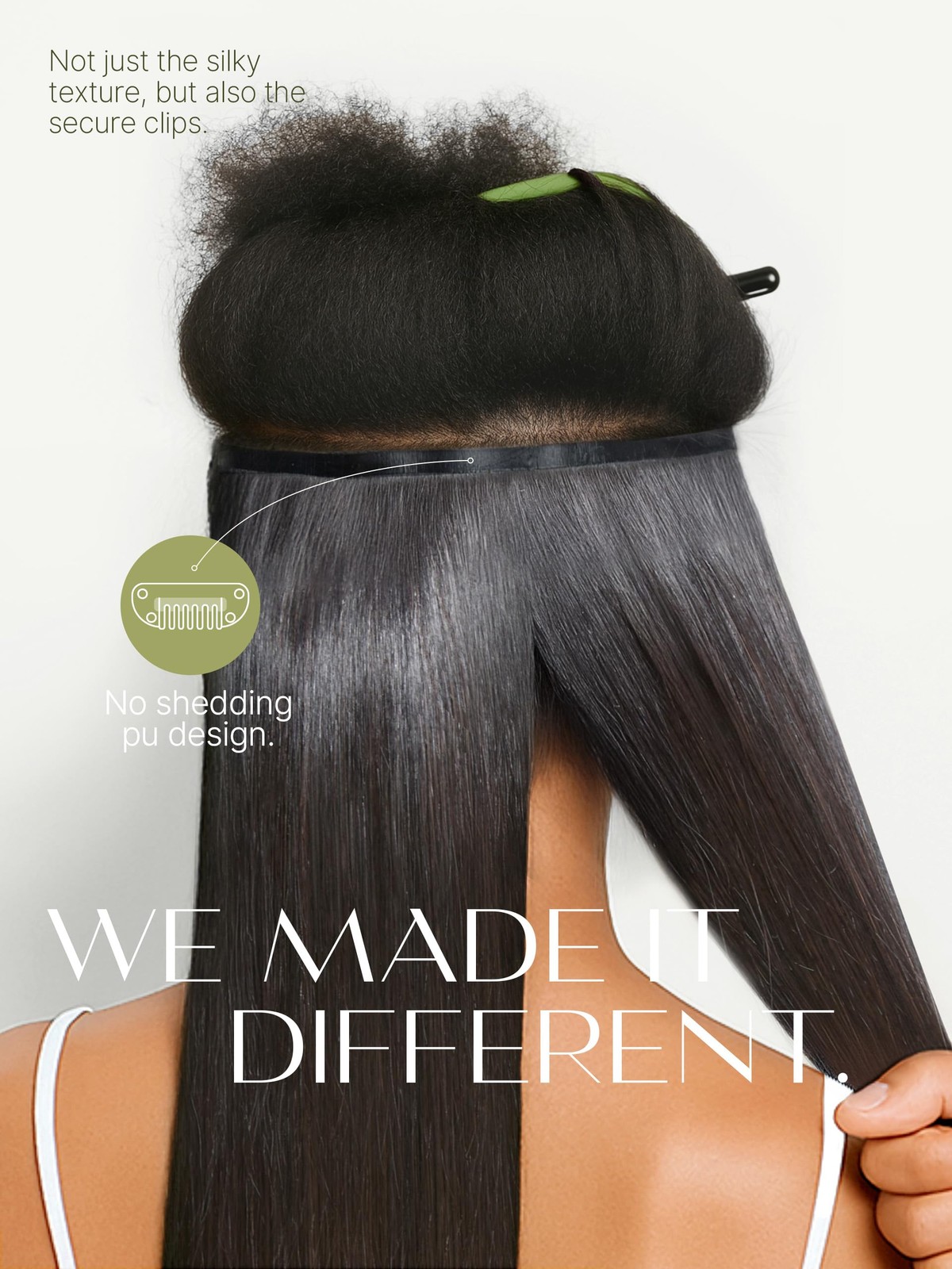 Frodio Clip Ins Hair Extensions Black Seamless Long Silky Straight Real Human