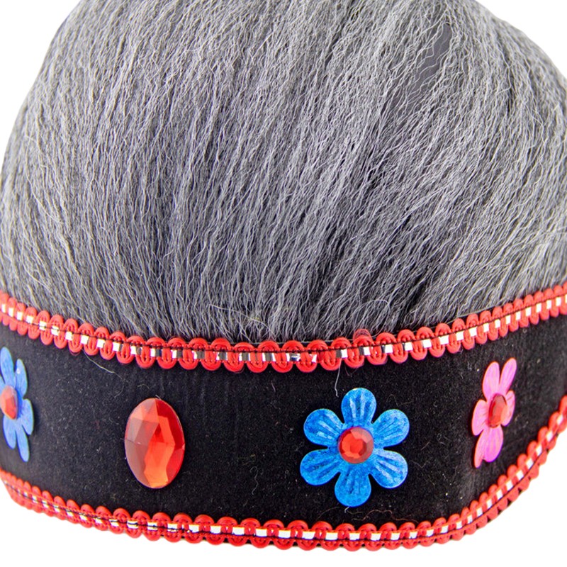 Matchmaker Headwear Yangge Dance Wig Stage Performance Props Cosplay Headgear.