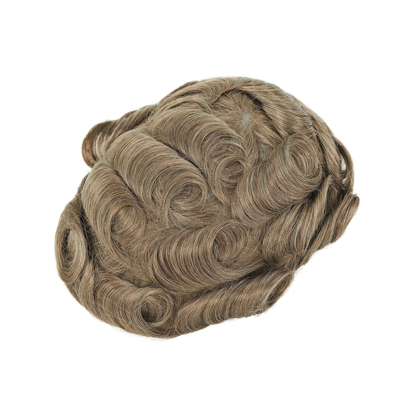 Men’s Toupee Hollywood French Lace with Thin Skin Perimeter Lace Front Hairpiece