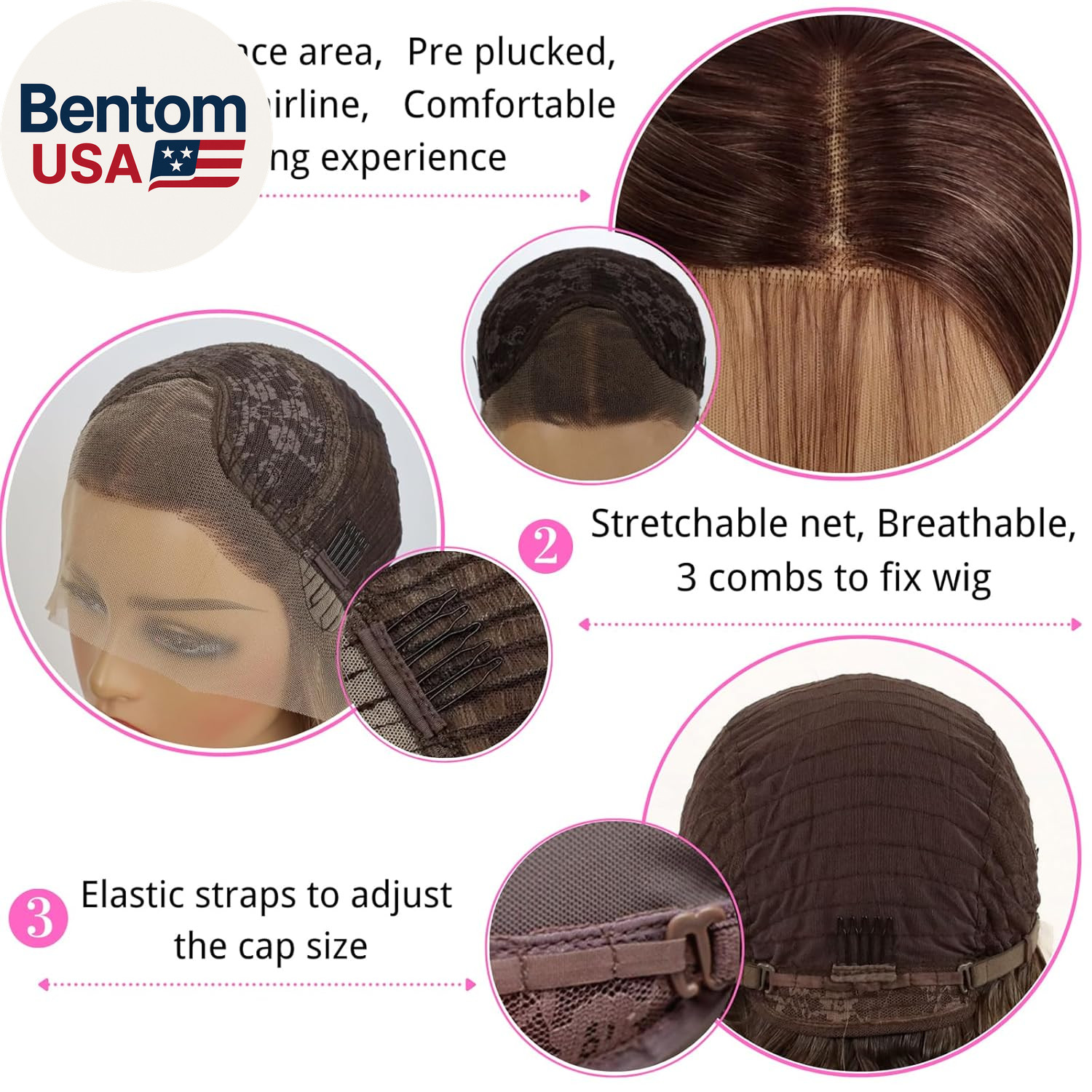 Highlight Ash Blonde Lace Front Wig Pre Plucked Glueless Long Wavy Brown Light B