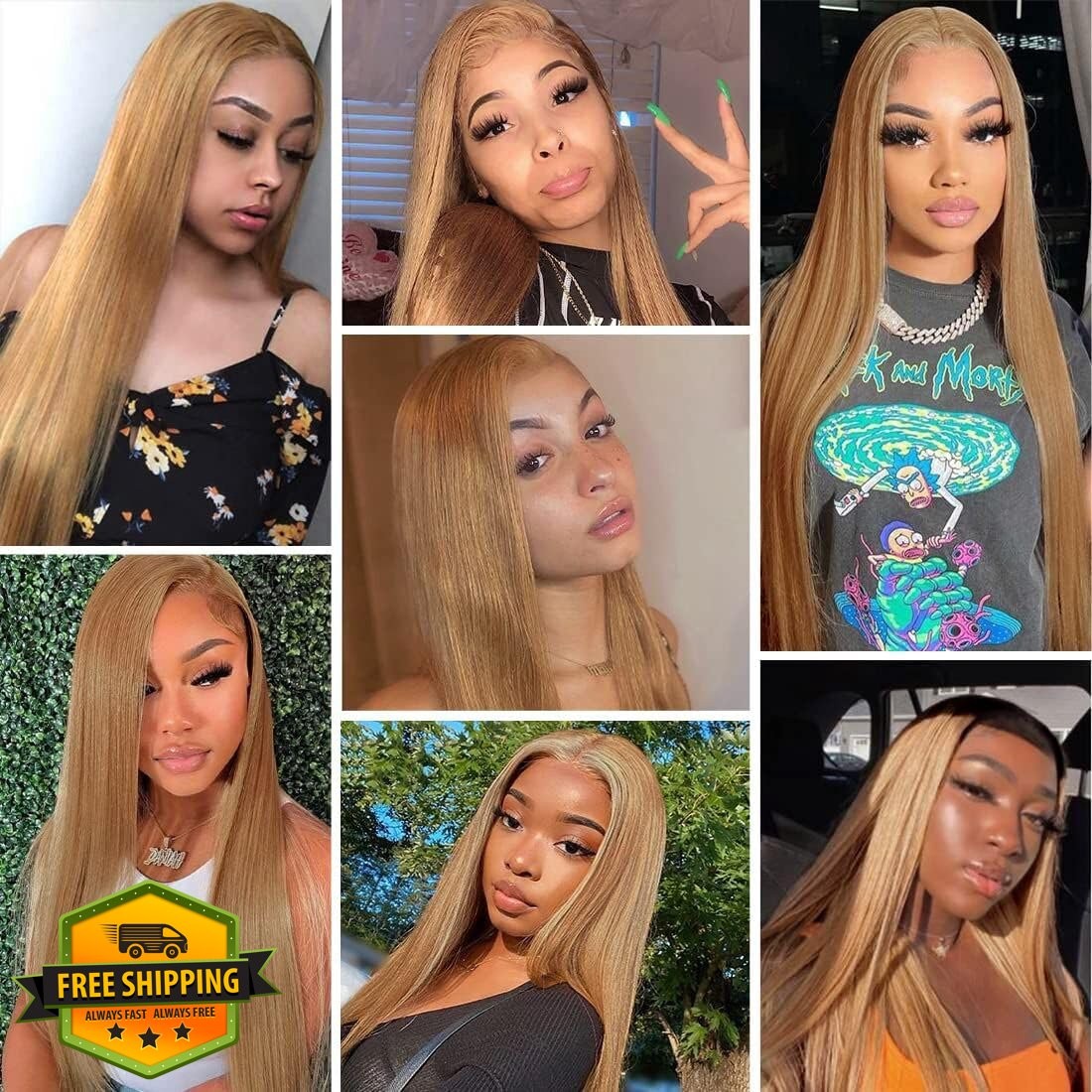 Honey Blonde Straight Human Hair Bundles 12 14 16 Inch Virgin 3 Bundle