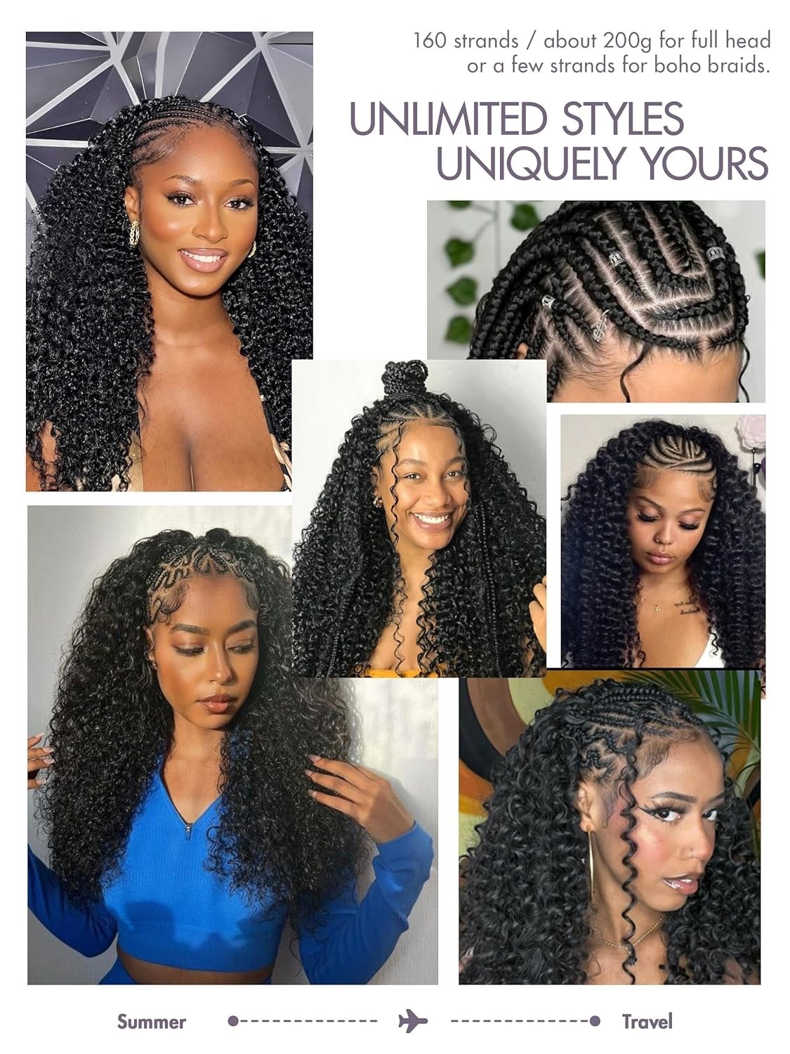 LUVME Burmese Curly Pre-Separated Feather Crochet Hair for Black Women 18 Inch l