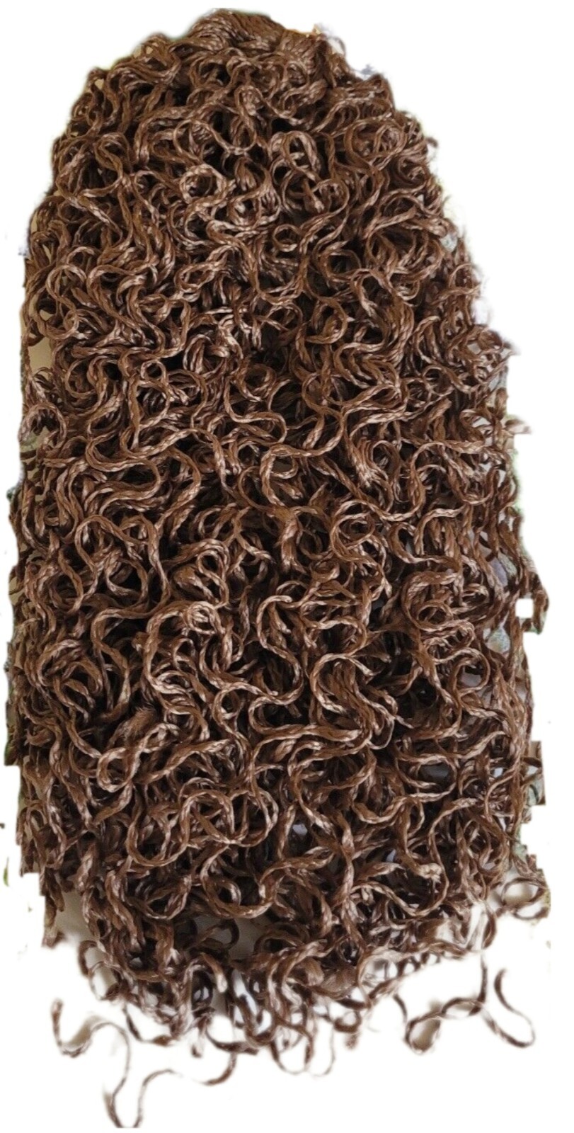 Handmade Crochet Super Jumbo Braid Micro Curl Light Auburn(27) same as 3pkgs