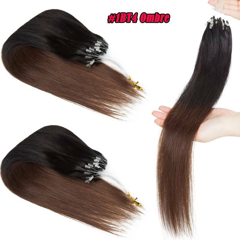 150g Micro Loop Ring Link 100% Human Hair Extensions Real Remy Highlight 300S US