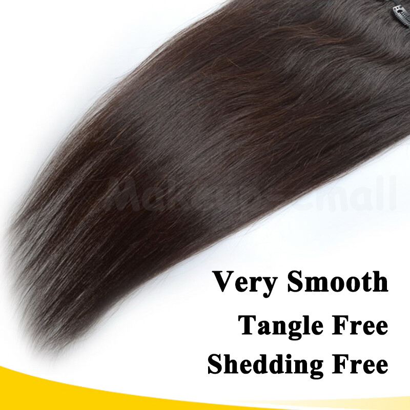 Best 100% Real Clip in Remy Human Hair Extensions Full Head Long Medium Short US