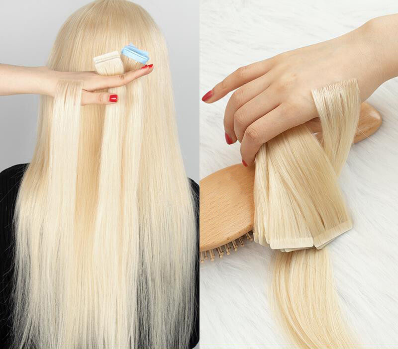 16-26″ NEW PU Injected Invisible Tape in Natural Human Hair Extensions Remy