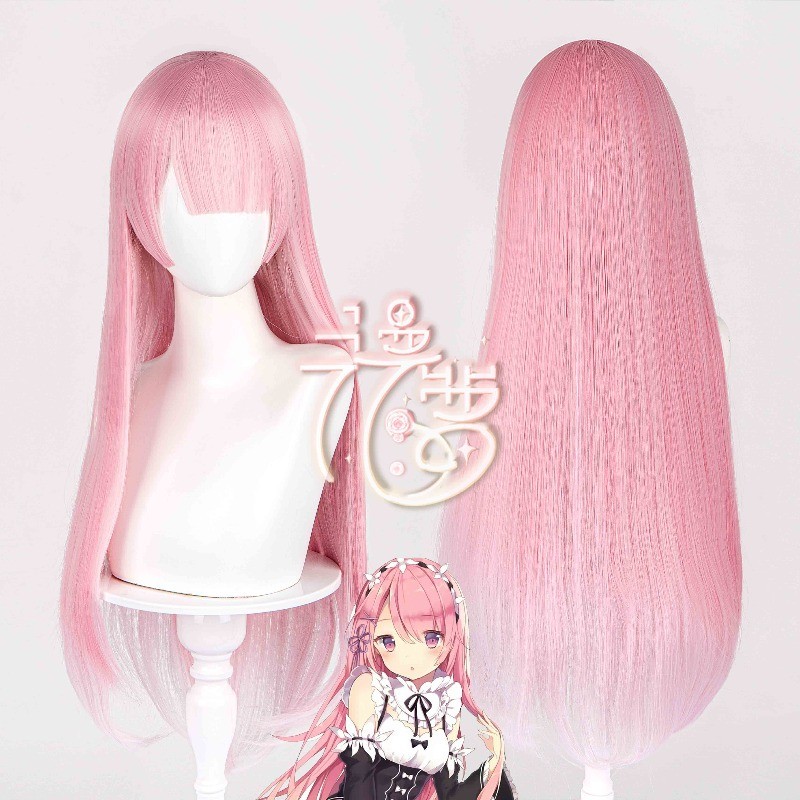 Re:ZERO-Starting Life in Another World Rem Ram Long Wigs Cosplay Halloween Pink