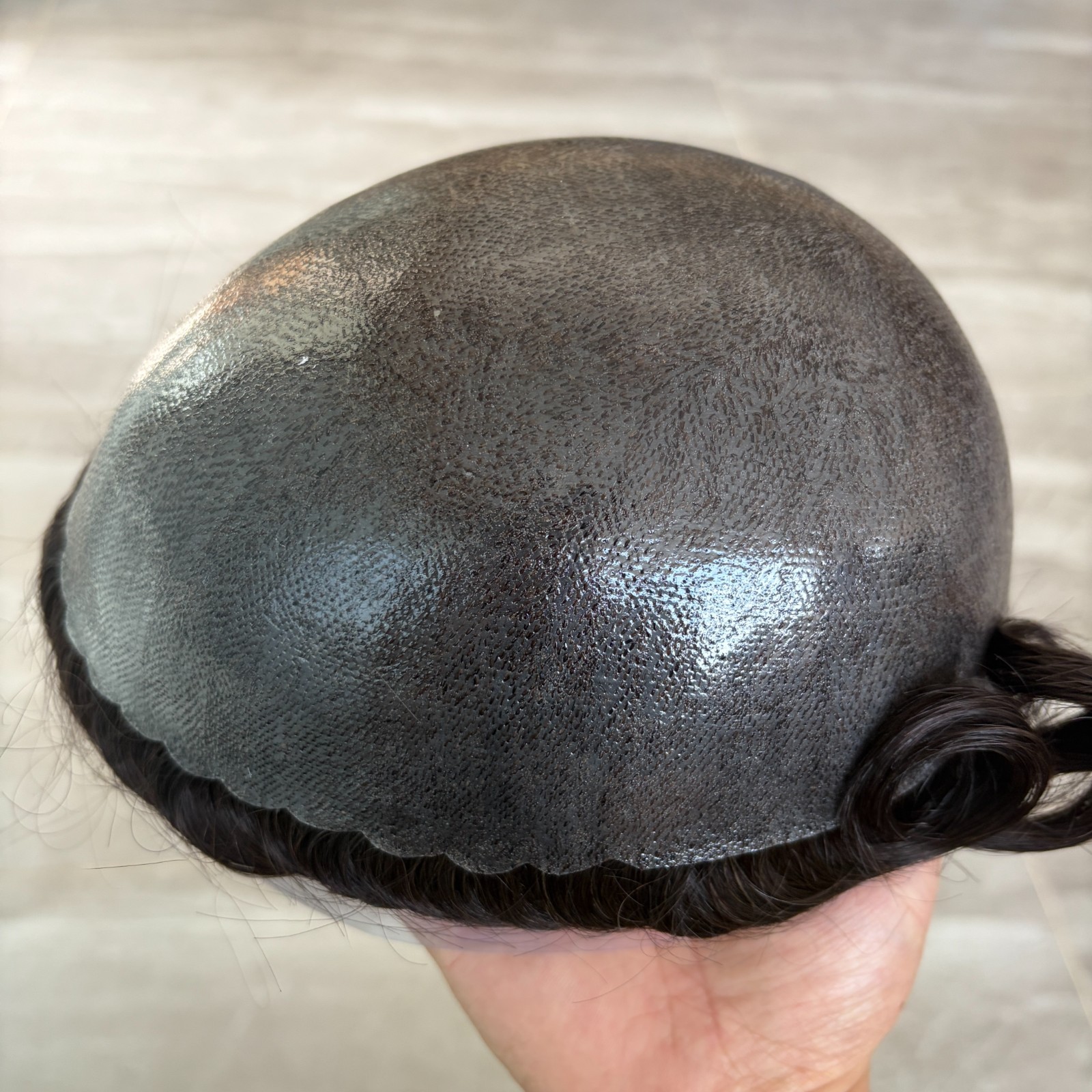 Injected Skin Toupee Male Hair 130% Durable Full Skin PU Toupee Human Hair Unit