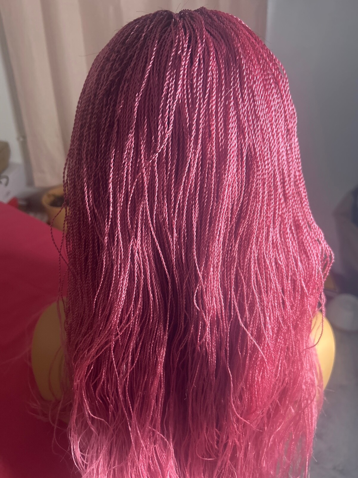 Pink Friday Wig w/band Singles Twists 16-18’ inch pre-cut Wig with