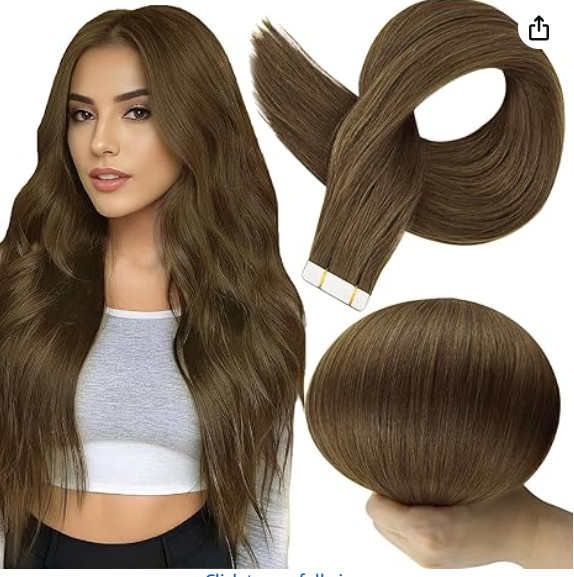 Full Shine Tape in Hair Extensions Invisible Real Human Hair Seamless Skin