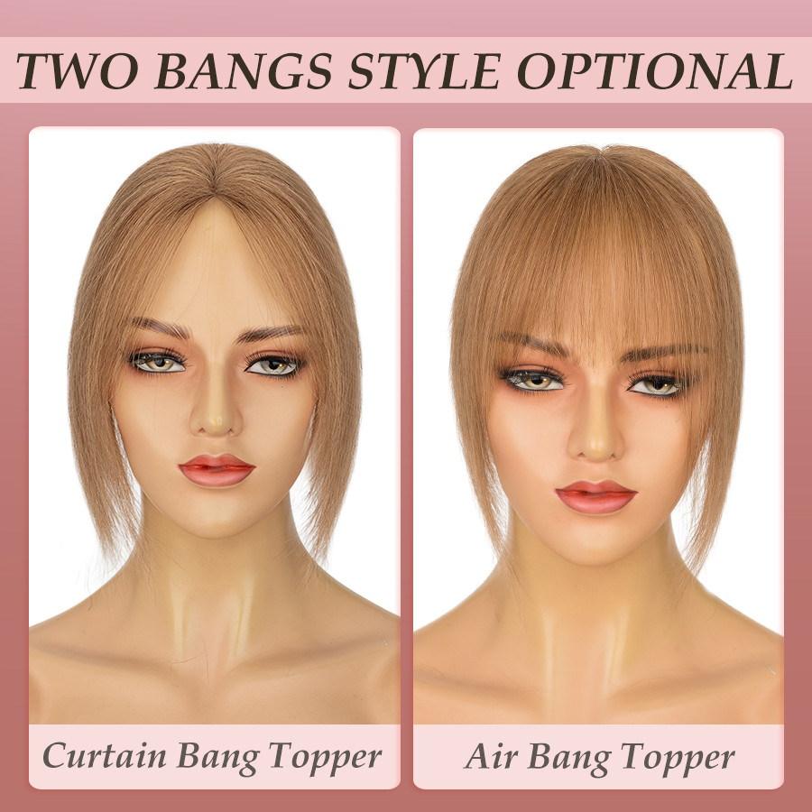 8×11 Lace Invisible 100% Human Hair Hairline Topper for thinning/White Wig Lady