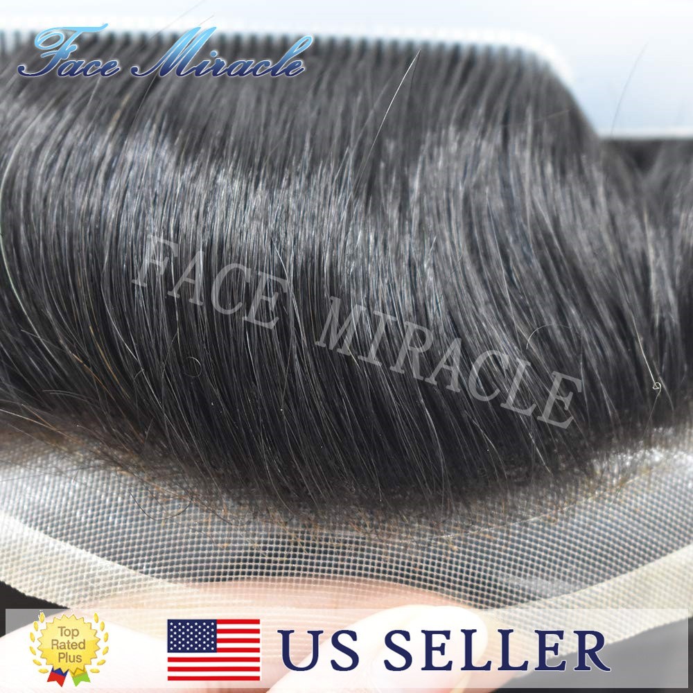 Fine Mono Toupee for Men Hair Pieces Human Hair System NPU Mens Toupee Units