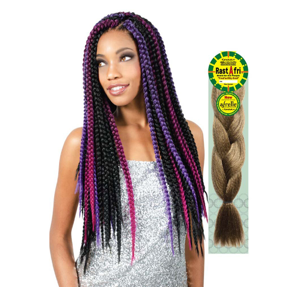 RastAfri PreStretched Freed’m Silky Braid Braiding Hair 31 colors 1-6 PACK
