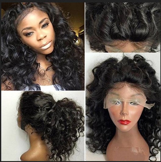 Loose Deep Wave Curly Wigs Human Hair FULL LACE Wigs Glueless Pre Plucked 8-22″