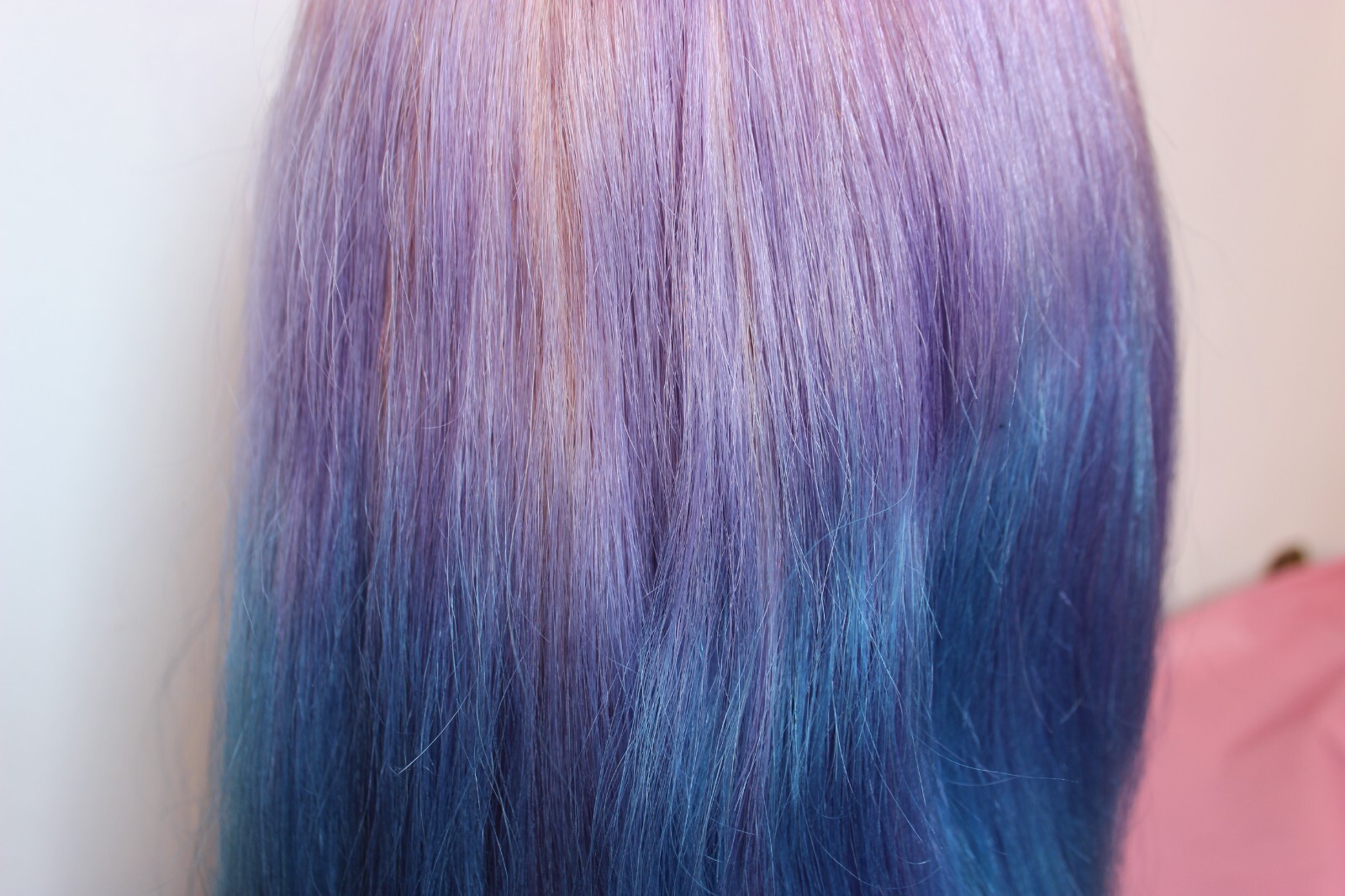 colorful lace front full lace human hair wig pink blue purple size medium
