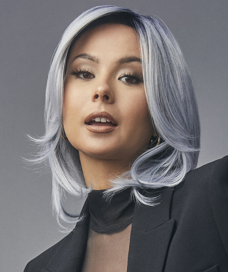 LUXE SLEEK Wig by RENE OF PARIS, ANY COLOR! Heat-Friendly! Mono Prt +Lace Ft NEW